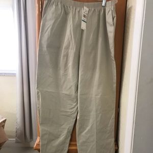 Alfred dunner khaki elastic waist